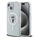 iPhone 15 Karl Lagerfeld IML Ikonik MagSafe Case - Transparentă