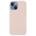Husă Silicon Liquid  iPhone 15 - Compatibila MagSafe - Roz