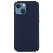 Husă Silicon Liquid  iPhone 15 - Compatibila MagSafe - Albastru Închis