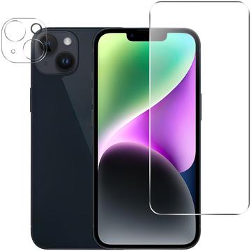 Set 2-în-1 iPhone 15 Plus Protector de Ecran din Sticlă Temperată și Lentilă pentru Cameră