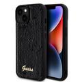 Husă iPhone 15 Plus - Guess Sequin Script Logo - Negru