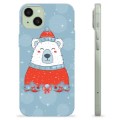 Husă TPU - iPhone 15 Plus - Urs Polar Crăciun