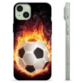 Husă TPU - iPhone 15 Plus - Fotbal în Flăcări