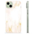 Husă TPU - iPhone 15 Plus - Marmură Perla Aurie
