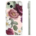 Husă TPU - iPhone 15 Plus - Flori Romantice