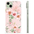 Husă TPU - iPhone 15 Plus - Acuarelă Flori