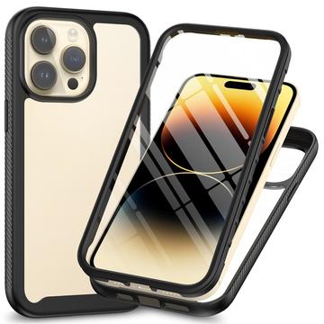 Husă iPhone 15 Pro - 360 Protection - Negru / Clar