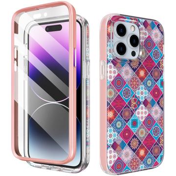 iPhone 15 Pro Ahastyle WE13 carcasă hibridă cu protecție 360 - Mandala colorată