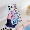 Husă TPU Fluture iPhone 15 Pro cu suport pentru inel - Colorat