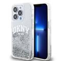 iPhone 15 Pro DKNY Liquid Glitter Lichid Glitter Arch Logo Case