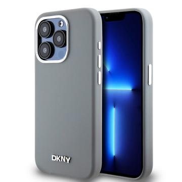 Husă iPhone 15 Pro DKNY Liquid Silicone Metal Logo - compatibil Magsafe