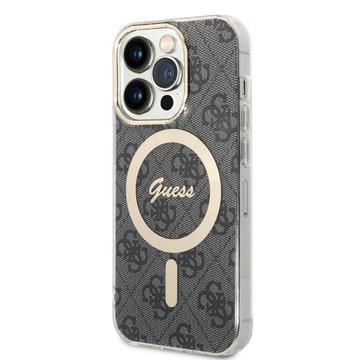 Carcasă iPhone 15 Pro Guess IML 4G pentru iPhone 15 Pro Guess - compatibilă cu MagSafe - Negru