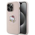 Husă iPhone 15 Pro Hello Kitty Kitty Asleep MagSafe - Roz