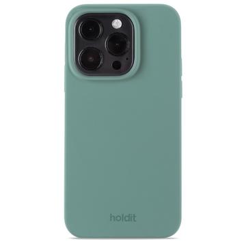 Carcasă iPhone 15 Pro Holdit din silicon - Verde Moss