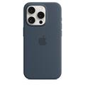 Husă Silicon iPhone 15 Pro Max cu MagSafe - Apple MT1P3ZM/A (Ambalaj Deschis - Excelent) - Furtuna Albastru