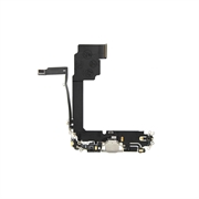 Bandă Flex Conector Încărcare iPhone 15 Pro Max - Alb