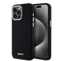 iPhone 15 Pro Max DKNY Liquid Silicone lichid cu logo metalic - compatibil Magsafe