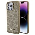 Husă iPhone 15 Pro Max - Guess Disco Metal Script Logo - Auriu