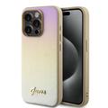 Husă Hybrid iPhone 15 Pro Max Guess Iridescent Metal Script