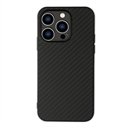 Husă Hibrid pentru iPhone 15 Pro Max - Fibră Carbon