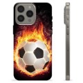 Husă TPU - iPhone 15 Pro Max - Fotbal în Flăcări