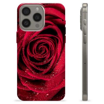 Husă TPU - iPhone 15 Pro Max - Trandafir