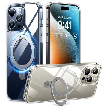 Husă iPhone 15 Pro Max Torras Upro Ostand Clear - Compatibil MagSafe - Transparent