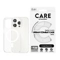 Husă iPhone 15 Pro PanzerGlass Care Urban Combat - compatibilă cu MagSafe - Alb