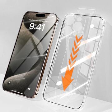 Kit de protecție 2 în 1 iPhone 15 Pro Rurihai - Transparent