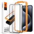 Protector Ecran - 9H - iPhone 15 Pro - Spigen ALM Glas.tR - 2 Buc.