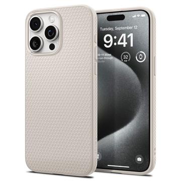 Husă TPU iPhone 15 Pro - Spigen Liquid Air - Titan natural