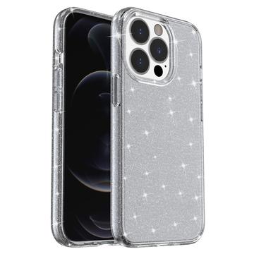 Husă Hibrid iPhone 15 Pro - Stylish Glitter - Gri