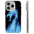 Husă TPU - iPhone 15 Pro - Dragon din Foc Albastru