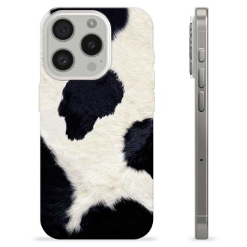 Husă TPU - iPhone 15 Pro - Piele de Vacă