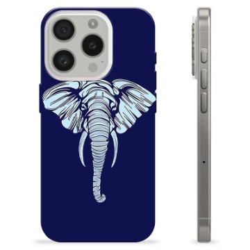 Husă TPU - iPhone 15 Pro - Elefant