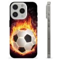 Husă TPU - iPhone 15 Pro - Fotbal în Flăcări