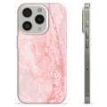 Husă TPU - iPhone 15 Pro - Marmură Roz