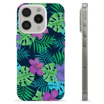Husă TPU - iPhone 15 Pro - Floare Tropicală