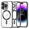 Carcasă iPhone 15 Pro Tech-Protect MagShine Case - Compatibilă cu MagSafe - Transparent / Negru