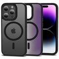 Husă Magmat Tech-Protect pentru iPhone 15 Pro - Compatibilă MagSafe (Ambalaj Deschis - Satisfăcător) - Negru Mat