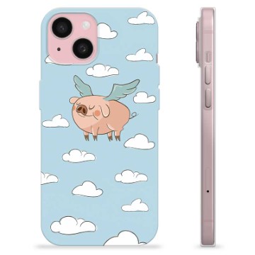 Husă TPU - iPhone 15 - Porc Înaripat