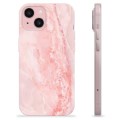 Husă TPU - iPhone 15 - Marmură Roz