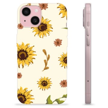 Husă TPU - iPhone 15 - Floarea Soarelui