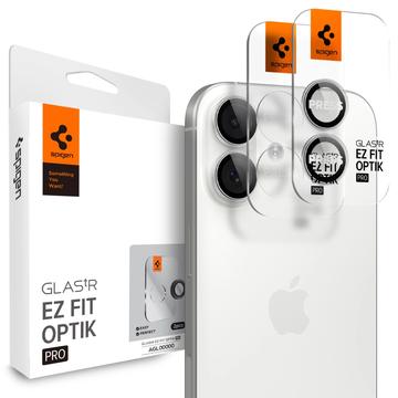 Protector Obiective Cameră iPhone 16/16 Plus/17 Spigen Glas.tR Ez Fit Optik Pro - Argintiu