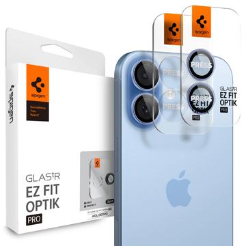 Protector Obiective Cameră iPhone 16/16 Plus/17 Spigen Glas.tR Ez Fit Optik Pro - Albastru