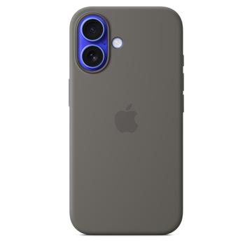 Husă Silicon iPhone 16 cu MagSafe - Apple MYY33ZM/A - Gri piatra