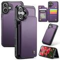 iPhone 16 Caseme C22 Case RFID Card Wallet - Violet