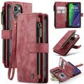 Husă Portofel iPhone 16 - Caseme C30 Multifunctional - Roșu