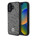 Husă iPhone 16 DKNY Crosswalk Model - compatibil MagSafe - Fildeș / Negru
