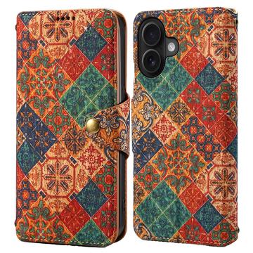 iPhone 16 Husa Portofel Patru Anotimpuri - Iarna